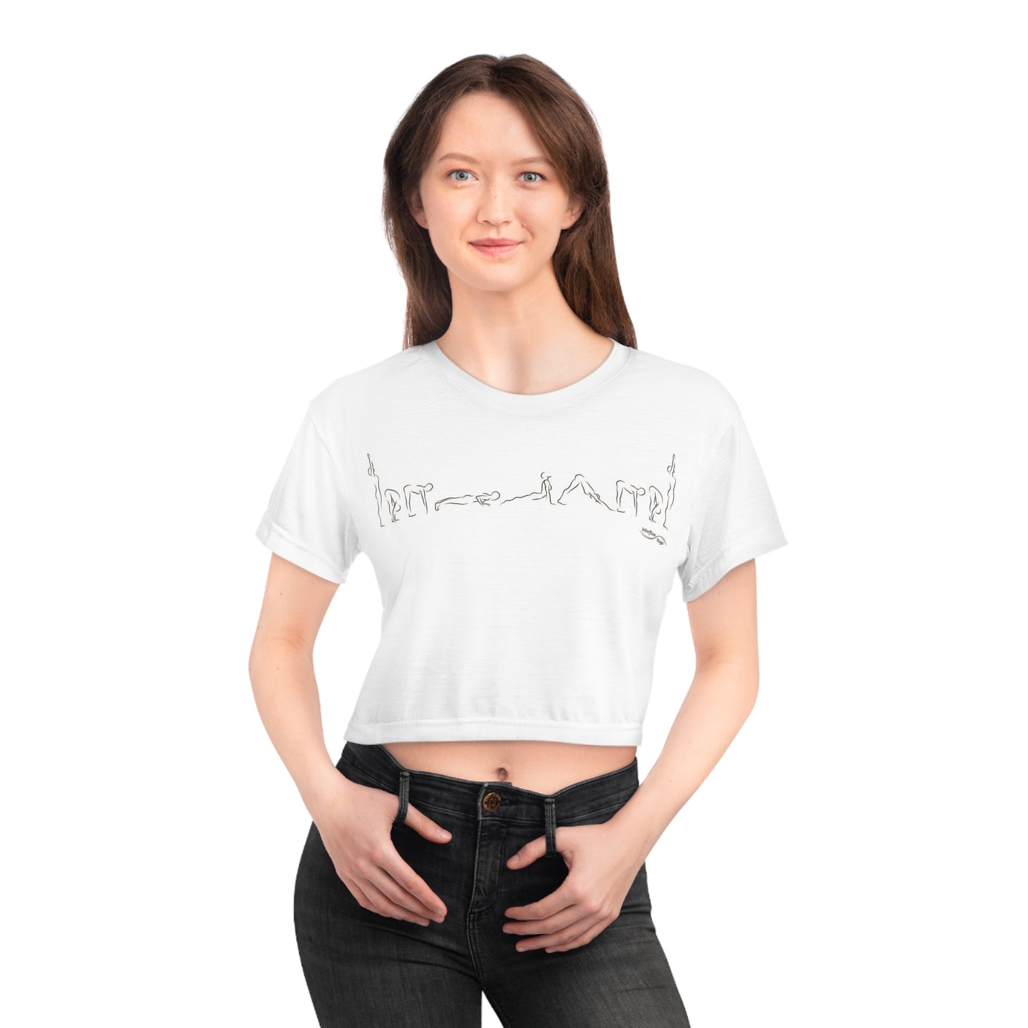 Sun Salutation A Crop Tee