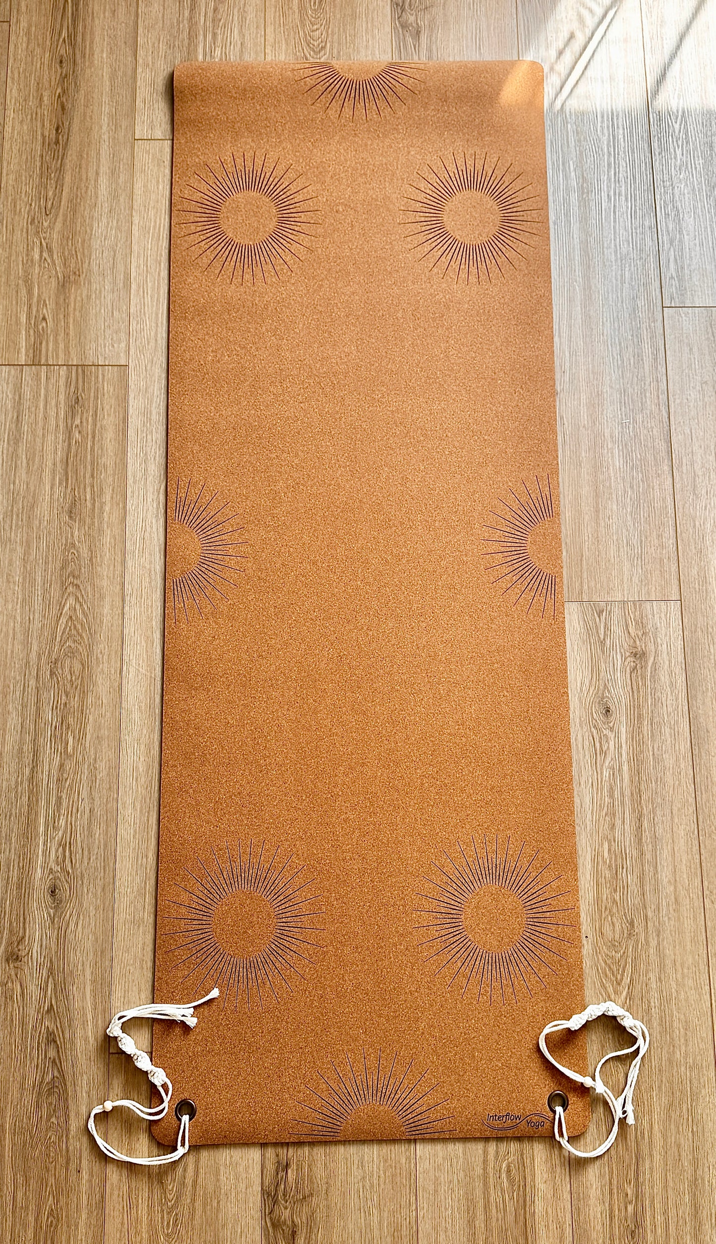 Cork Essential Oil Yoga Mat - Wide Width, No Middle Line